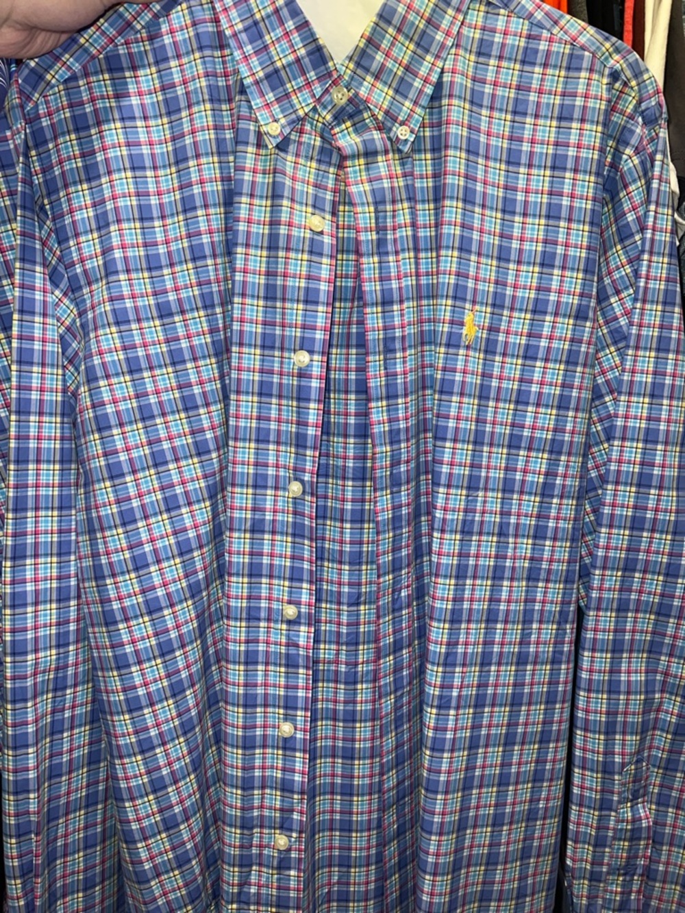 Polo by Ralph Lauren Blue Multi-Color Plaid Button-Down Shirt